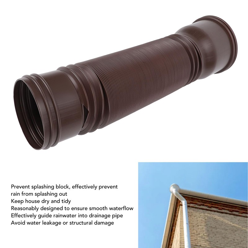 Gutter Downpipe Extension, Gutter Downpipe Extension, Flexible, Extendable PE Drain