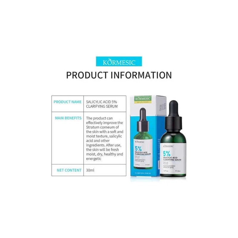Kormesic Serum Clarificante Ácido Salicílico 5% 30ml