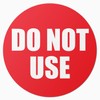 Do Not Use Labels (1.5 inch, Red - 600 Labels)