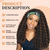 Yacurcur Curly Headband Wig Loose Water Wave Headband Wigs None