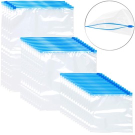 Rosenstein & Söhne Freezer Bags: 30 Zip Lock Freezer Bags, 1/3/6 Litres, 68 µm (Freezer Bag Zipper, Freezer Bags, Zip)