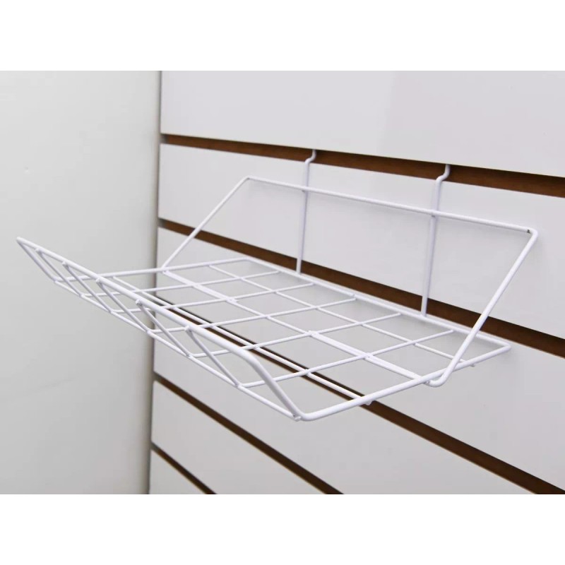 Exhivit Repisa Exhibidor De Alambron P/panel Ranurado Paq /10pzs