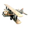 Metal Die Cast Bronze Airplane Miniature Pencil Sharpener - Bi-plane