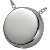 Cremation Memorial Jewelry: Sterling Silver Slide Round