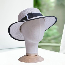 perfeclan Mannequin Head Model Wig Storage Hanger with Base Portable Multipurpose Wig Stand Hat Display Stand for Jewelry Hats