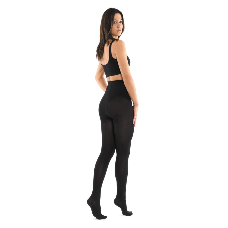 Scudotex Collant Coprente, Maglia Rete, Nero, 140 Denari, Misura 3