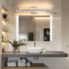 HAHZT Modern Bathroom Vanity Light: Brushed Nickel 32 inch 28W