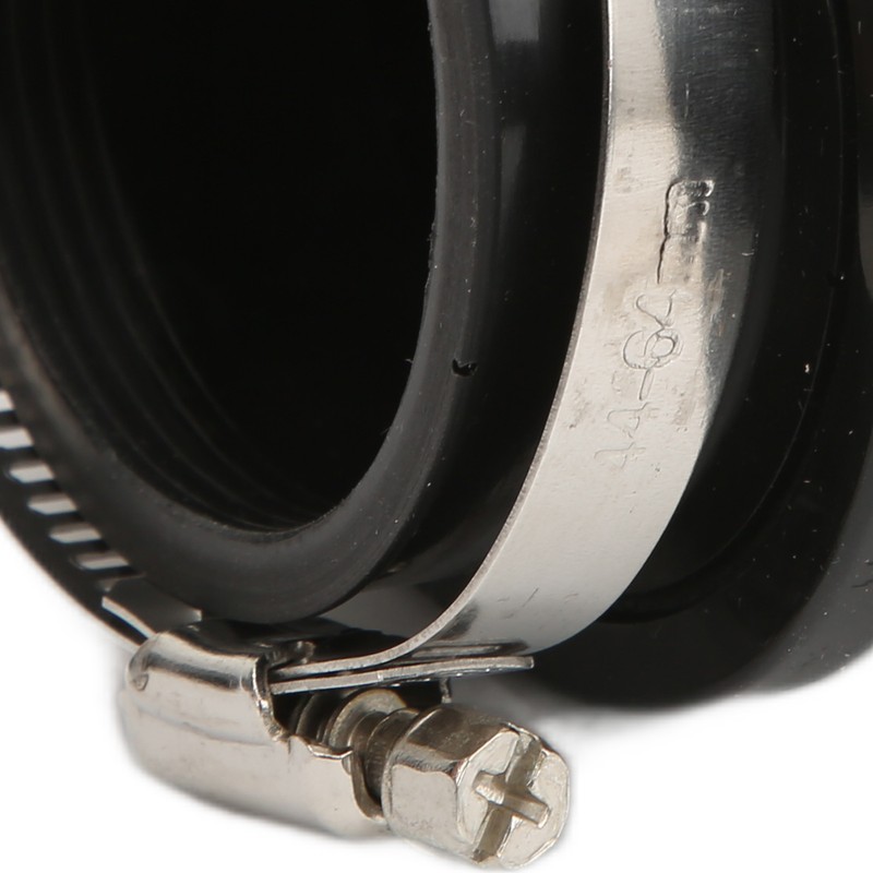 51mm/2in Motorcycle Air Filter ClampOn Dustproof Rubber Black Replacement for
