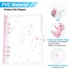 PATIKIL A5 Clear Binder Cover, Soft PVC Loose Leaf Binder