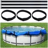 WBCBEC 6Pcs Solar Pool Cover Holder, Adjustable Solar Cover Straps