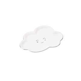 CGB Giftware Cloud Smiling Soap Dish | Traditional Self Standing Raising Soap Bar Holder | Gift Box | White | Bathroom Sink | Cloud Nine GB04724