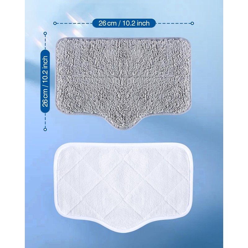 LABIGO Steam Mop Replacement Pads - 6 Pack Machine Washable