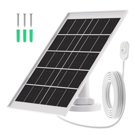 honecumi for Arlo Camera Solar Panel 5V6W, Compatible with Arlo Pro 2/3/4/5S, Ultra 2, Floodlight Camera, IP65 Waterproof, 13.1ft Magnetic Charging Cable, Continuous Outdoor Power Supply