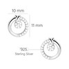 SOFIA MILANI - Women's Earrings 925 Silver with Zirconia Stones