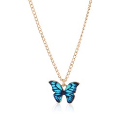 XMNIVATE 1 Piece Butterfly Necklace Necklace for Women Bohemian Pendant Animal Pendant Affordable Accessory Vintage Necklace Perfect for Girls