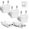 6 Pack US to Europe Plug Adapter - Type C