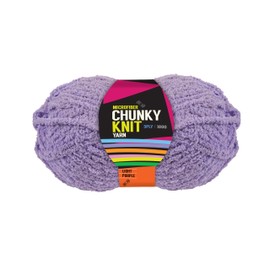 Yatsal Microfibre 3-Ply Chunky Knitting Yarn 100 g, Light Purple