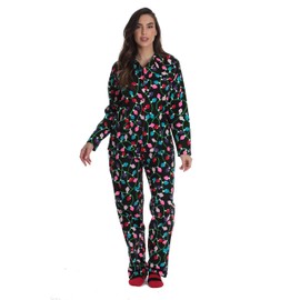 #followme Printed Flannel Family Pajamas - Womens 6746-10122-M