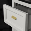Peaha 5 Pack Matte Gold Finger Pulls for Cabinets Brushed