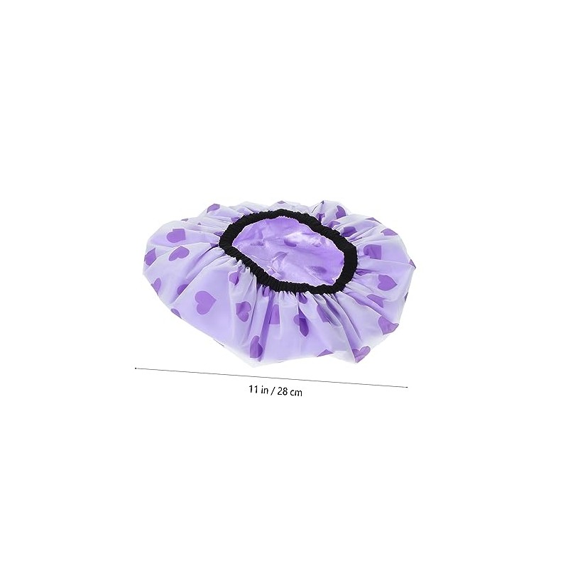 Plafope Gorro Ducha Doble Mujeres Accesorio Reutilizable Secado Rápido Diseño