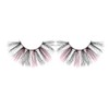 Dramatic 3D False Eyelashes, Black and Pink Mixed Color, Fluffy