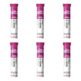 Calcio + Vitamina D Seltz 6 Pack Tabletas Efervescentes