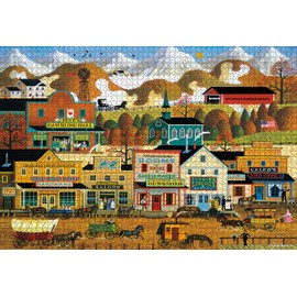 Buffalo Games - Charles Wysocki - Pete's Gambling Hall - 2000 Piece Jigsaw Puzzle for Adults - Challenging Puzzle Perfect for Game Nights - Finished Size is 38.50 x 26.50