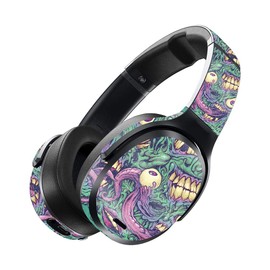 MightySkins Glossy Glitter Skin for Skullcandy Crusher ANC - Eyes and Teeth | Protective, Durable High-Gloss Glitter Finish | Easy to Apply, Remove, and Change Styles | Made in The USA