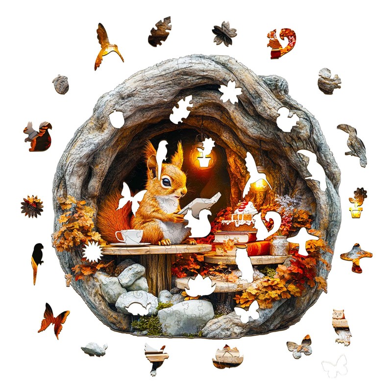 KaayeeWood Wooden Puzzle for Adults, 300 Pieces 3D Vision Effect