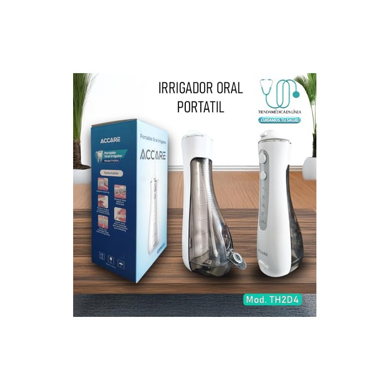 MEDIMETRICS Irrigador Portátil Bucal â€“ Accare TH2DA