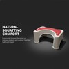 ASPIRE UK Squatting Toilet Stool White Red Ergonomic Toilet Footrest