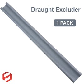 SUL Under Door Draught excluder, Double side Door Draft Excluders, Door Draft Stopper for Bottom of Adjustable Door Seal Strip Energy Efficient Insulation Draft Stopper – Length 90 cm (Grey - 1pk)