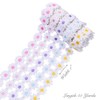 15 Yards 1inch Daisy Lace Trim Flower Applique Lace Ribbon
