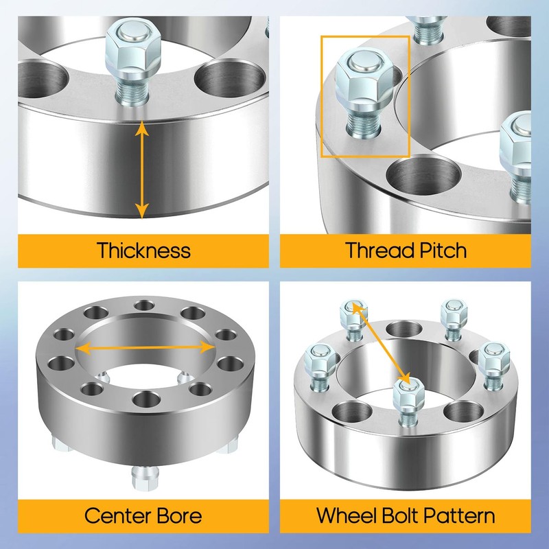 OCPTY 5x5.5 to 5x5.5 Wheel Spacers 2 inch 5x139.7 for
