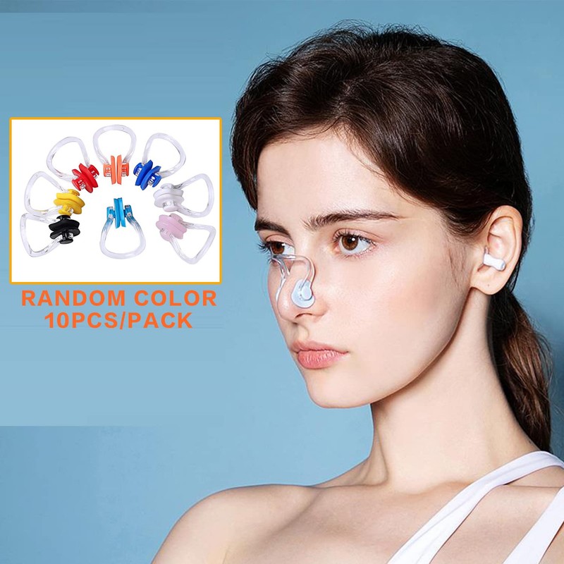 Linwnil 10Pcs Nose Clip for Swimming Nose Plugs for Kids