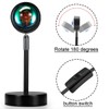 Balkwan Sunset Lamp Projection Rotation Rainbow Lamp Led Romantic Visual