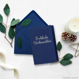 15 x Card Pack DIN A6 / C6 in Dark Red, Dark Blue, Dark Green - Folding Cards with Fold, A6 10.5 x 14.8 cm & Envelopes C6 11.4 x 16.2 cm - For Invitations and Greeting Cards