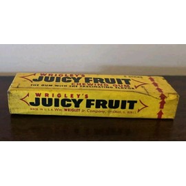Wrigley’s 1 Vintage 1960s 1970s Pack Of Wrigley’s  Juicy Fruit Gum RARE Sealed