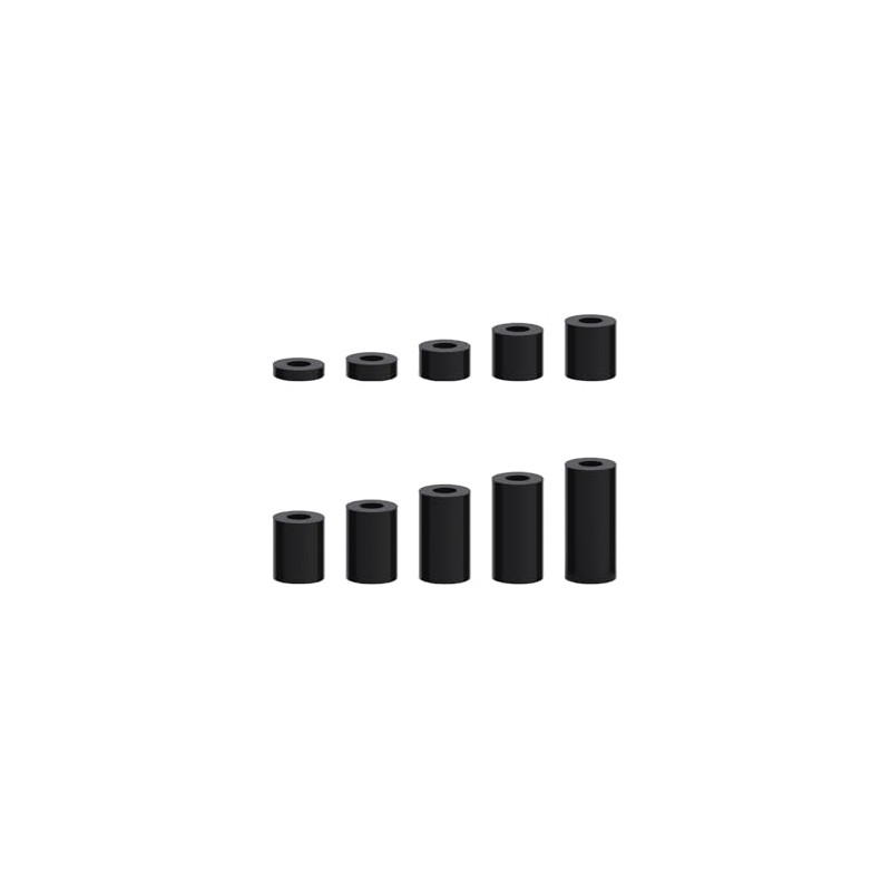 WEAXIO Pack of 300 Nylon Round Spacers, Electric Socket Screw