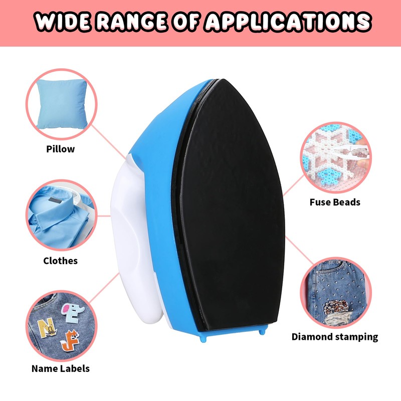 Naler Mini Iron for Crafting, Mini Heat Press with Charging
