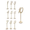 Wooden Table Numbers Holders with Stands,Natural Wood,Home Decor,8.88 Inch Tall,Perfect