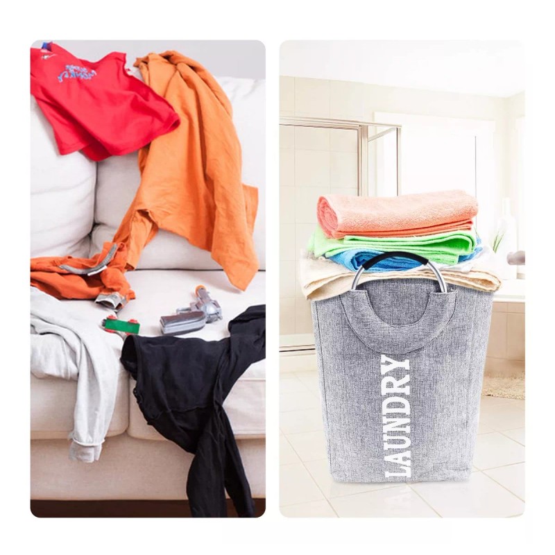 Aquila Cesto Para Ropa Sucia Ohio Gris - Cr9241