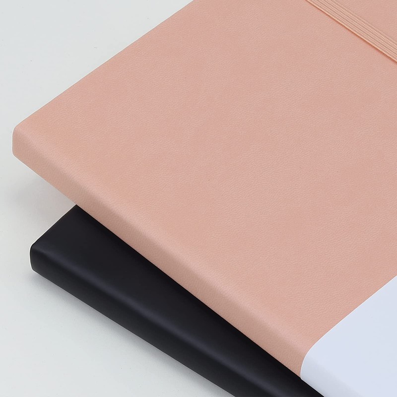 Wiisdatek Notebook Journal, Lined Leather Hard Cover,100Gsm Thick Paper with