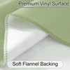 Wondwrla Rectangle Tablecloth, Vinyl Tablecloths with Flannel Backing, Waterproof Wipeable