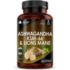 Ashwagandha KSM-66 and Lions Mane Capsules - High Strength 2000mg