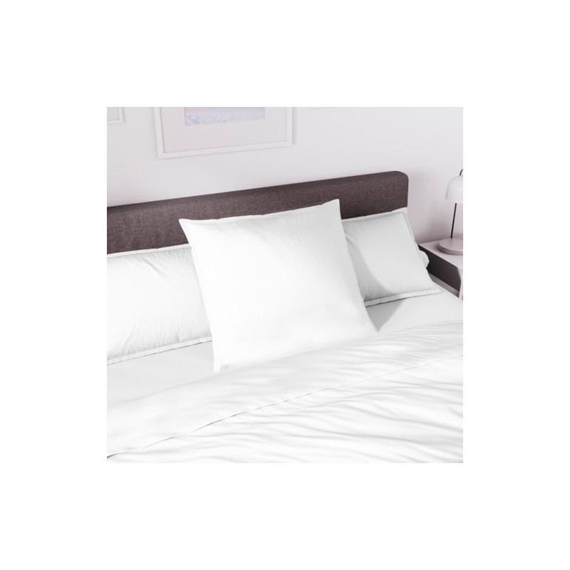 Polycotton Flat Sheet 240 x 300 cm Percale White by