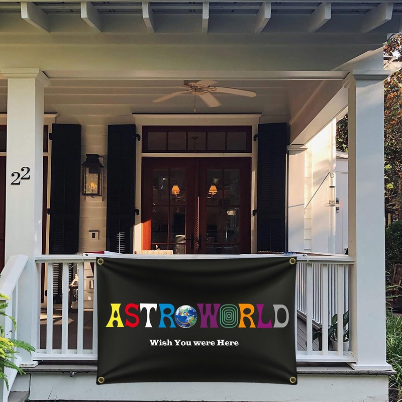 Astroworld Flag 3x5 Ft New UV Resistance Fading Polyester Four