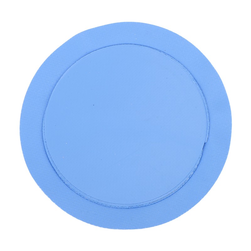 4PCS D Ring Patch PVC Round Shape Strong Stainless Steel