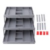 Drawer Organizer, Multi Level Collapsible Drawer Organizer with Adjustable Compartments,