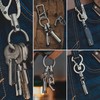 KeyUnity KA07 Titanium Key Ring Connector, Titanium 360° Rotating Connector,